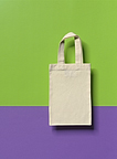 4238 Made of washed cotton! Small shopping bag